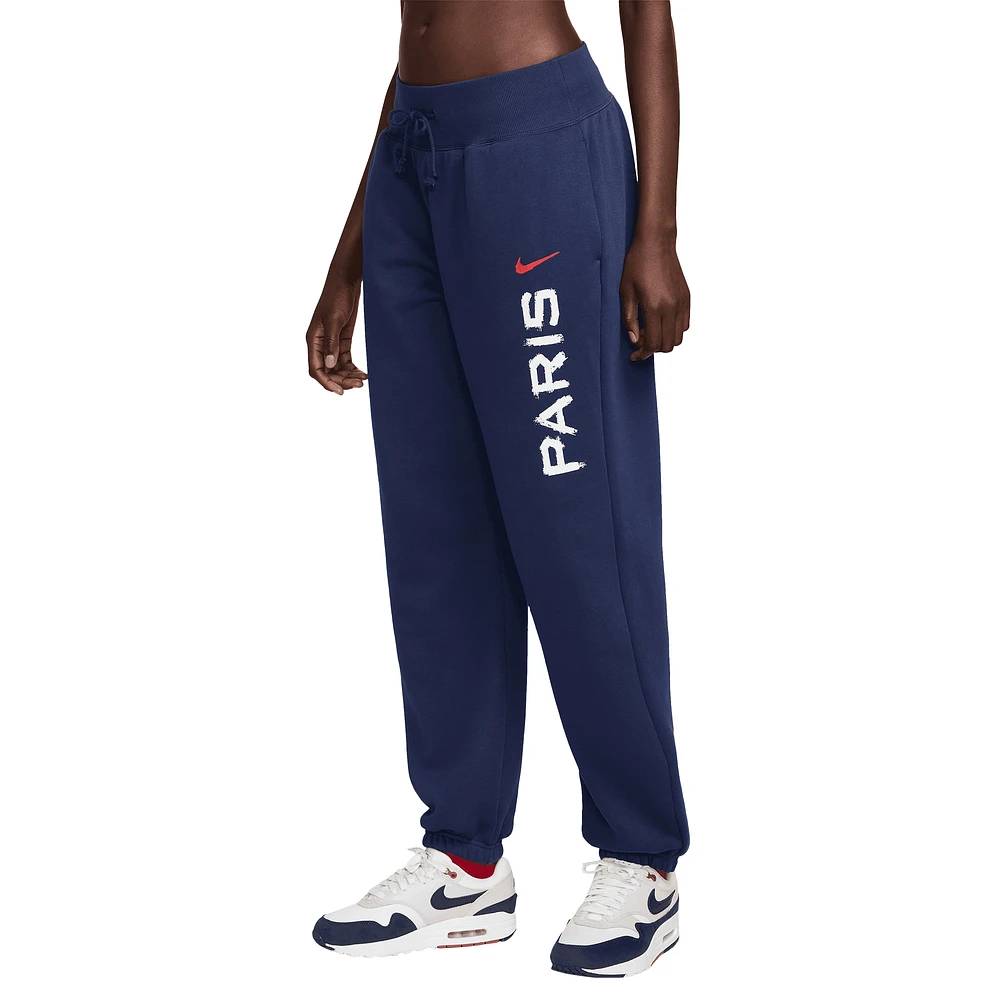 Pantalon en molleton Nike bleu marine Paris Saint-Germain Phoenix pour femme