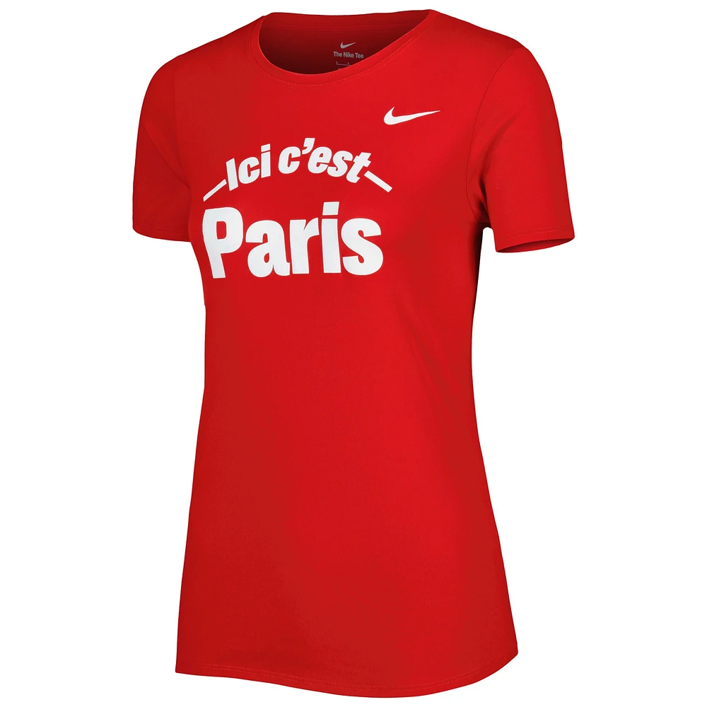 T-shirt Nike Paris Saint-Germain Legend Performance rouge pour femme