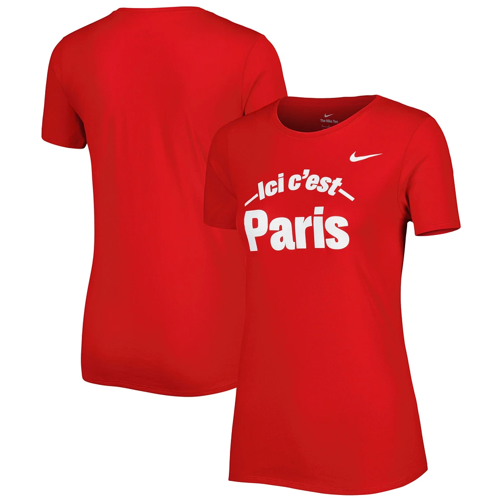 T-shirt Nike Paris Saint-Germain Legend Performance rouge pour femme