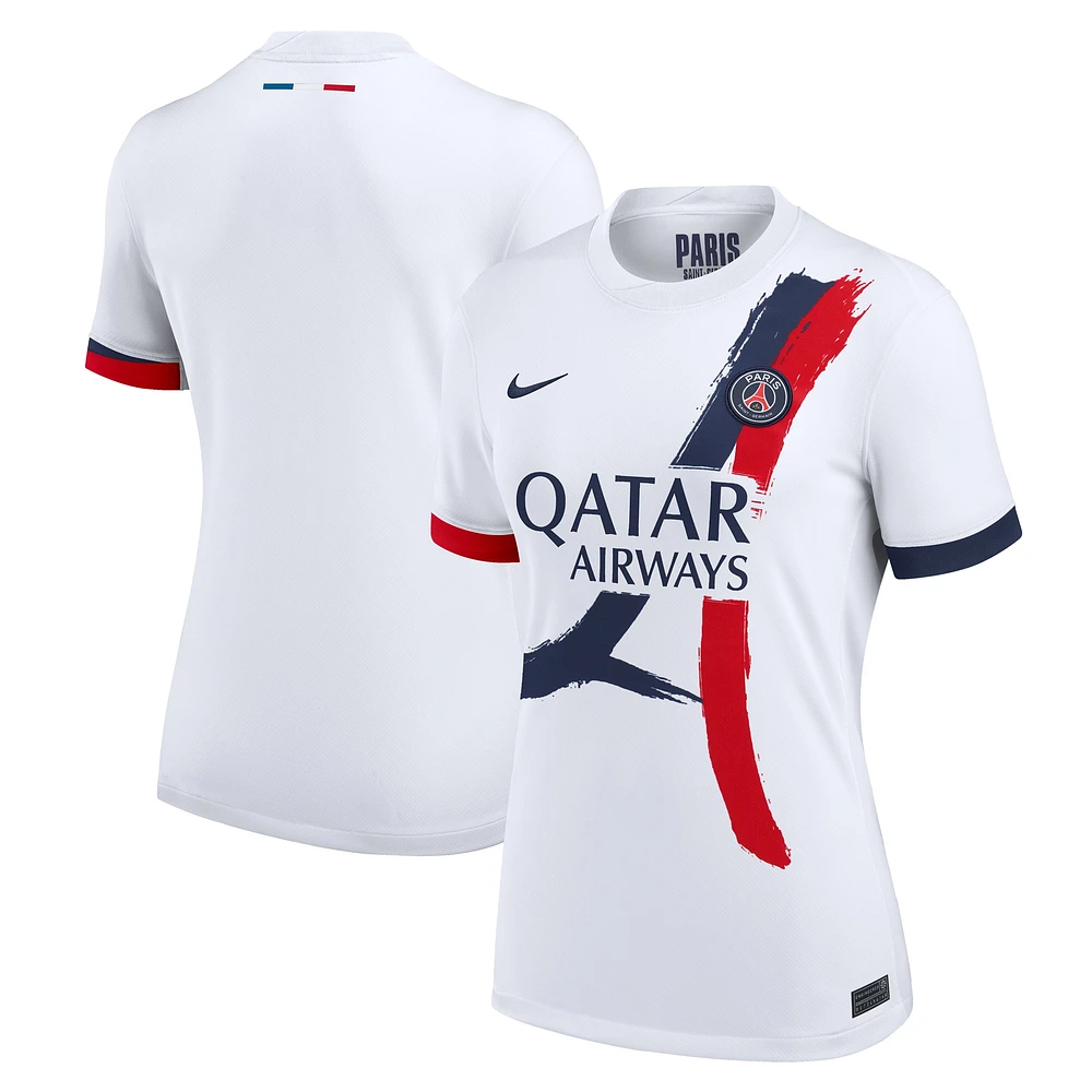 Maillot Nike blanc Paris Saint-Germain 2024/25 extérieur réplique pour femme