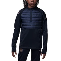 Haut Jordan Brand noir Paris Saint-Germain 2024/25 Academy Drill à fermeture éclair quart de tour pour jeunes