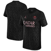 Youth Jordan Brand Black Paris Saint-Germain 2024/25 Third Academy Pro Pre-Match Top