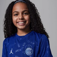 Youth Jordan Brand Blue Paris Saint-Germain 2024/25 Fourth Academy Pro Pre-Match Top