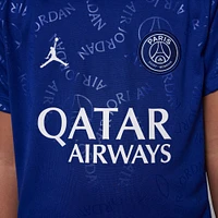 Youth Jordan Brand Blue Paris Saint-Germain 2024/25 Fourth Academy Pro Pre-Match Top