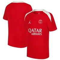 Youth Jordan Brand Red Paris Saint-Germain 2024/25 Fourth Strike Performance Top