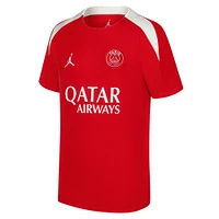 Youth Jordan Brand Red Paris Saint-Germain 2024/25 Fourth Strike Performance Top