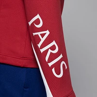 Youth Jordan Brand  Red Paris Saint-Germain 2025/26 Strike Drill Performance Quarter-Zip Pullover Top