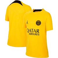 Haut d'avant-match Jordan Brand Jaune Paris Saint-Germain pour jeune