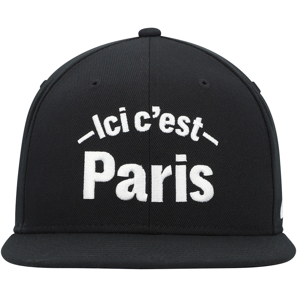 Youth Nike Black Paris Saint-Germain Pro Snapback Hat