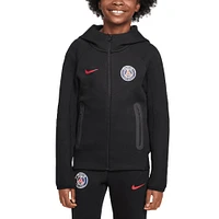 Youth Nike Black Paris Saint-Germain Tech Full-Zip Fleece Jacket