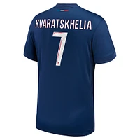 Youth Nike Khvicha Kvaratskhelia Navy Paris Saint-Germain 2024/25 Home Replica Player Jersey