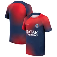 Haut Performance d'Avant-Match Paris Saint-Germain 2023/24 Nike Bleu Marine pour Enfant