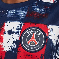 Haut d'avant-match Nike bleu marine pour enfant Paris Saint-Germain 2024/25 Home Academy Pro