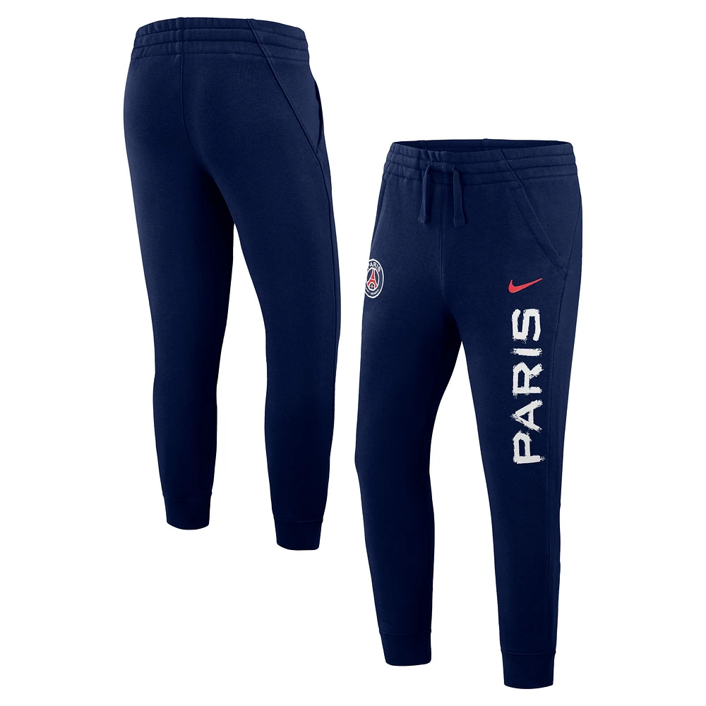 Youth Nike Navy Paris Saint-Germain Club Fleece Jogger Pants