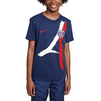 T-shirt Nike bleu marine Paris Saint-Germain Eiffel pour enfant