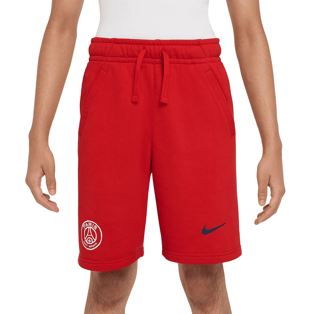 Short Nike rouge Paris Saint-Germain Club pour jeune