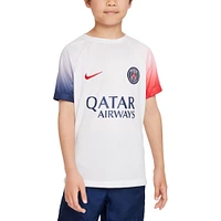 Haut d'avant-match Nike Paris Saint-Germain 2023/24 Academy Pro Performance Blanc pour Enfant