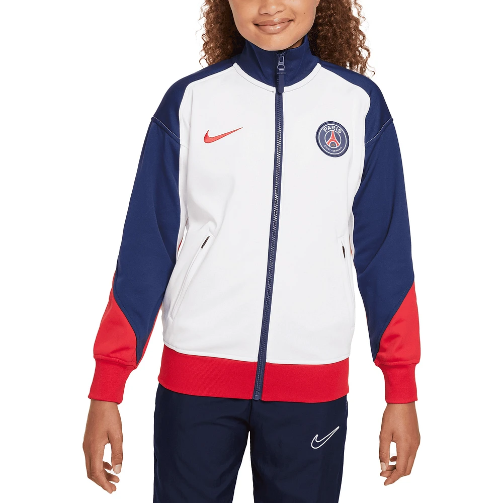 Youth Nike  White Paris Saint-Germain 2024/25 Academy Pro Anthem Full-Zip Jacket