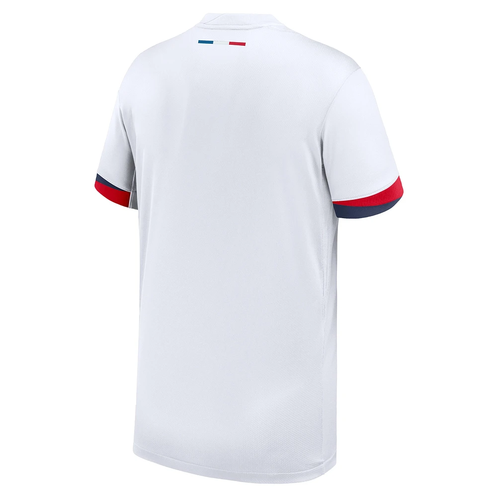 Maillot Nike Blanc Réplique Extérieur du Paris Saint-Germain 2024/25 pour Jeune