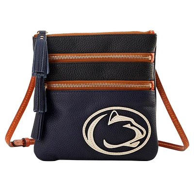 Dooney & Bourke Penn State Nittany Lions Infield Sac à main à bandoulière triple fermeture éclair