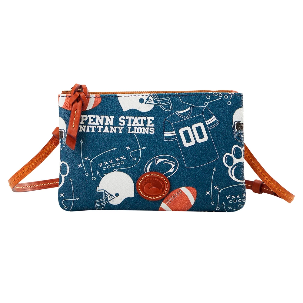 Sac à main à bandoulière avec fermeture éclair sur le dessus Dooney & Bourke Penn State Nittany Lions