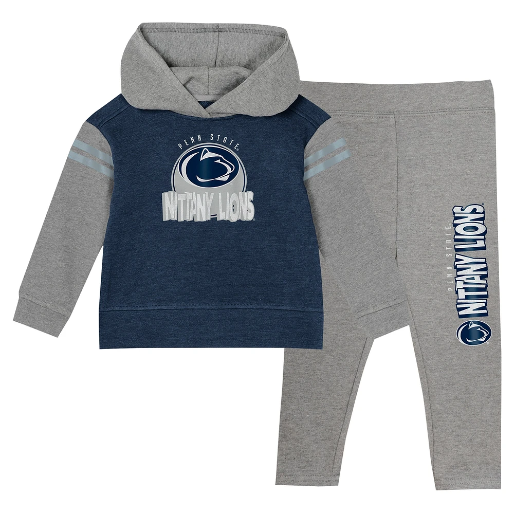 Ensemble sweat à capuche et legging Penn State Nittany Lions Clubhouse pour bébé fille bleu marine