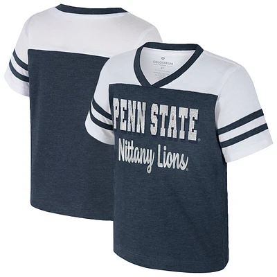 T-shirt Space Opera pour filles avec le logo Colosseum bleu marine des Penn State Nittany Lions