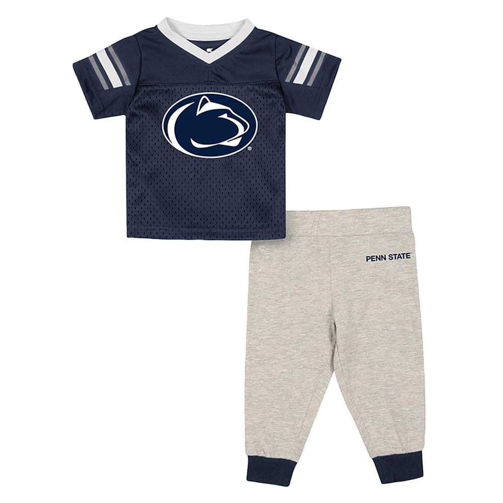 Infant Colosseum Penn State Nittany Lions Field Time Football Jersey & Pants Set