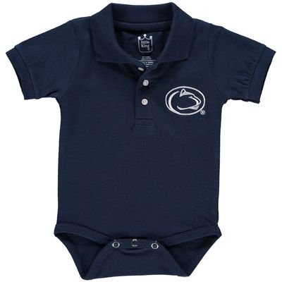 Infant Navy Penn State Nittany Lions Polo Bodysuit