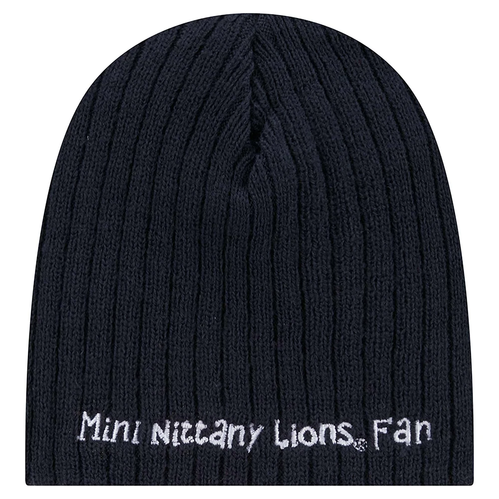 Infant New Era  Navy Penn State Nittany Lions Mini Fan Beanie