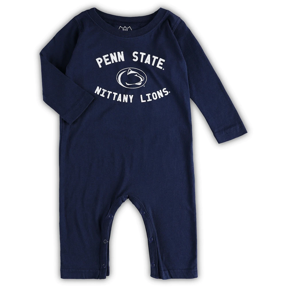 Wes & Willy Navy Penn State Nittany Lions Core Pull à manches longues pour bébé