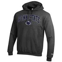 Men's Champion  Charcoal Penn State Nittany Lions Arched Logo Fleece Pullover Hoodie
