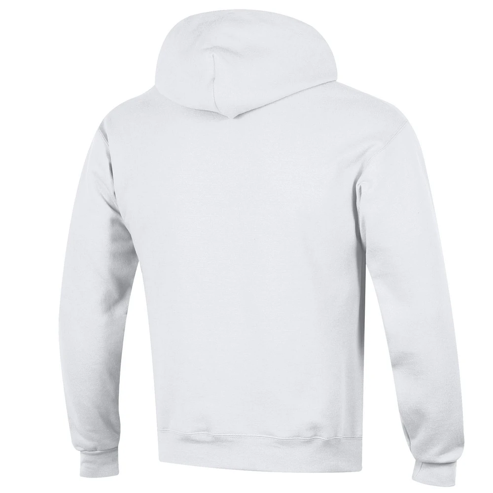 Men's Champion  White Penn State Nittany Lions Arched Logo Fleece Pullover Hoodie