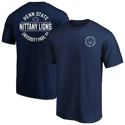 T-shirt Fanatics pour homme bleu marine Penn State Nittany Lions Big & Tall Fast Break 2 Hit