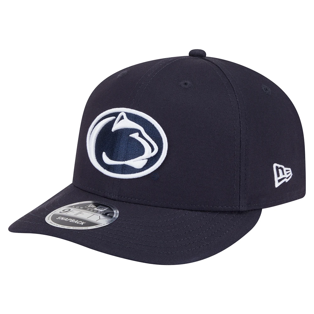 Casquette Snapback 9FIFTY Low Profile Penn State Nittany Lions de New Era pour homme, bleu marine