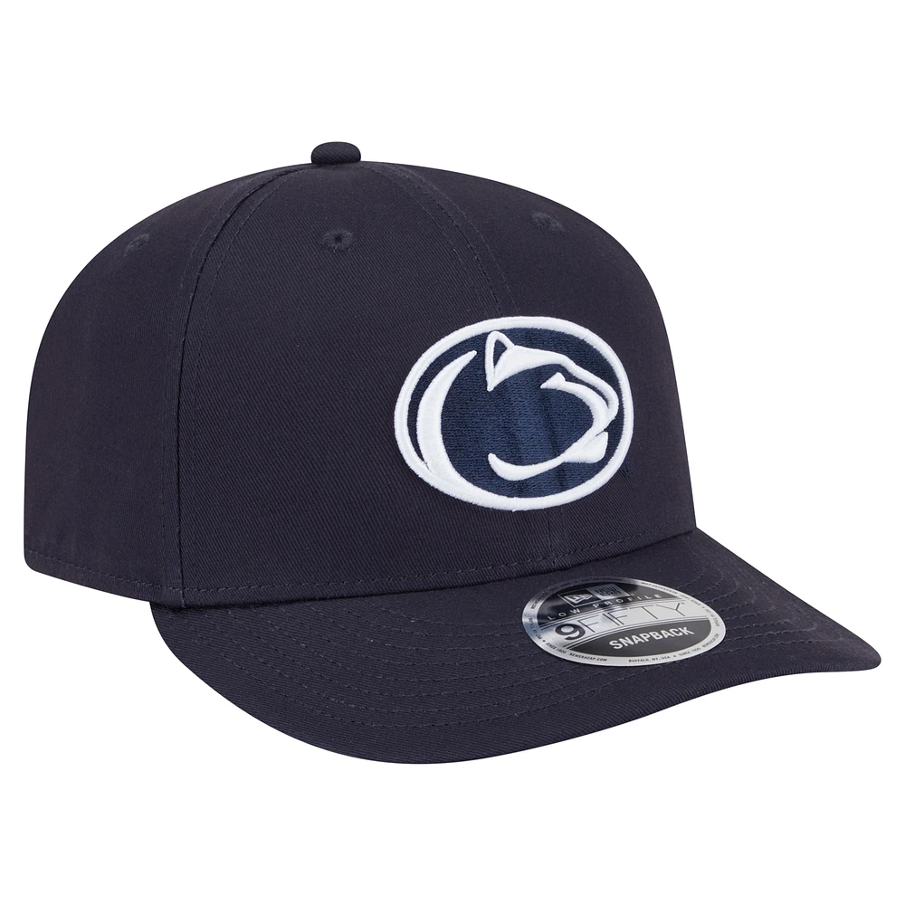 Casquette Snapback 9FIFTY Low Profile Penn State Nittany Lions de New Era pour homme, bleu marine