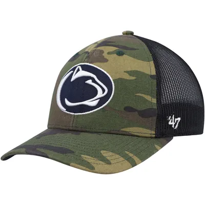 Penn State Nittany Lions '47 Team Logo Trucker Snapback Hat - Camo/Black