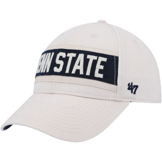 Casquette réglable '47 Cream Penn State Nittany Lions Crossroad MVP pour homme