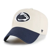 Casquette ajustable « 47 » pour homme, couleur crème, Penn State Nittany Lions Grand Stand Clean Up