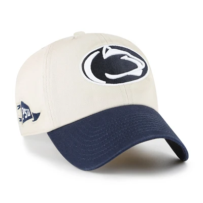 Casquette ajustable « 47 » pour homme, couleur crème, Penn State Nittany Lions Grand Stand Clean Up