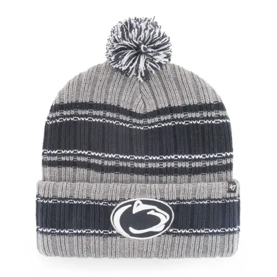 Penn State Nittany Lions '47 Rexford Cuffed Knit Hat with Pom - Gray