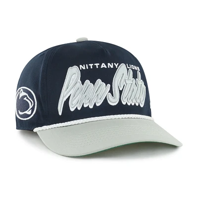 Casquette ajustable Dropshadow Rope Hitch bleu marine Penn State Nittany Lions 1947 pour homme