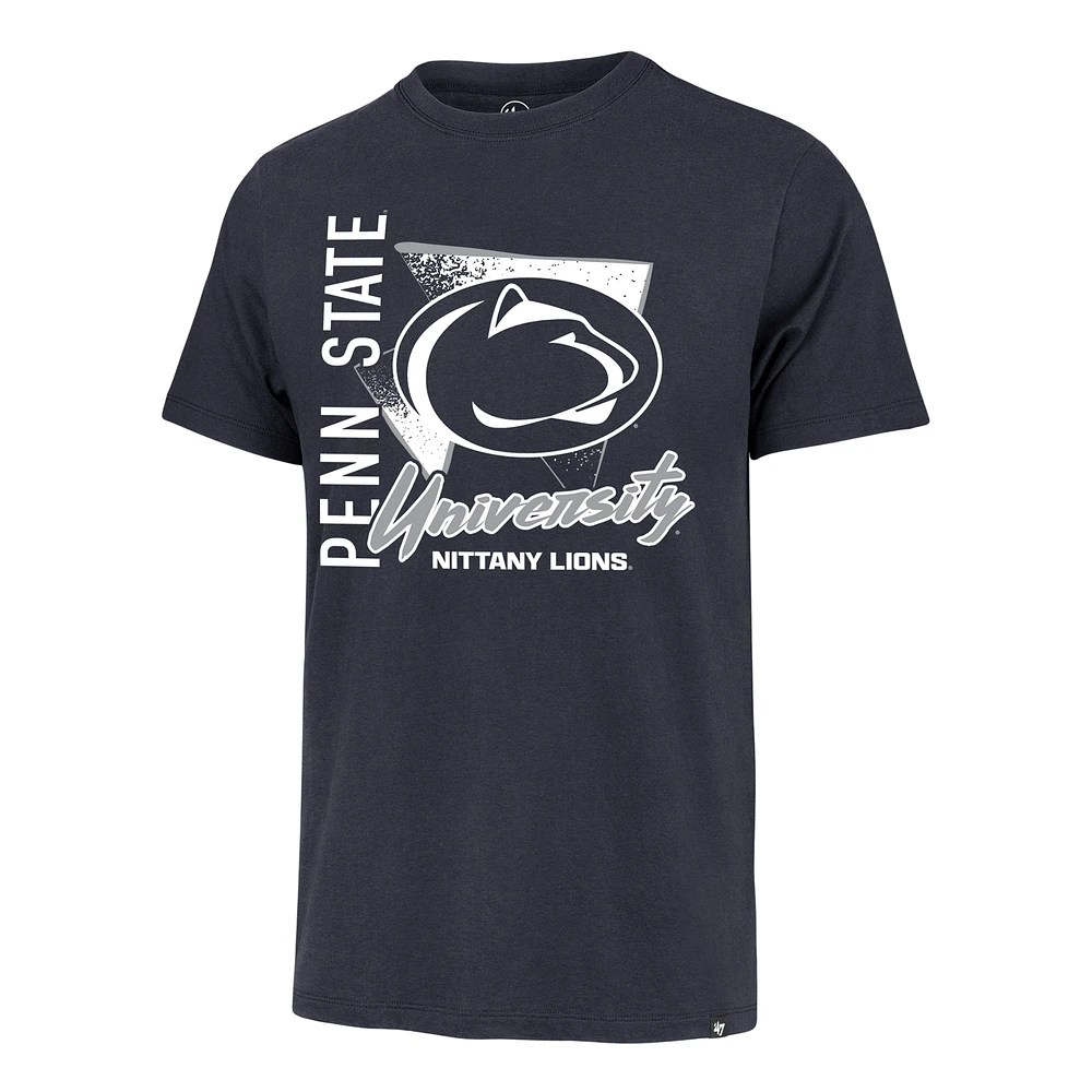 Men's '47 Navy Penn State Nittany Lions Side Arm Franklin T-Shirt