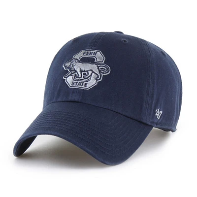 Casquette ajustable « 47 » bleu marine Penn State Nittany Lions Vault Clean Up pour homme