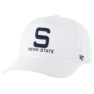 Casquette réglable avec attelage de corde '47 White Penn State Nittany Lions pour hommes