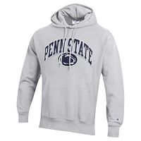 Sweat à capuche Champion Heather Grey Penn State Nittany Lions Vault Late Night Reverse Weave pour hommes