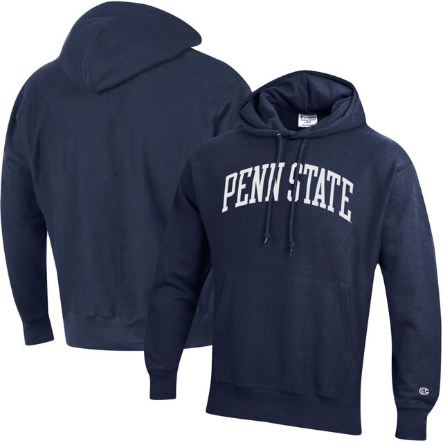 Sweat à capuche Champion Navy Penn State Nittany Lions Team Arch Reverse Weave pour homme