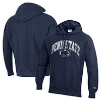 Men's Champion Navy Penn State Nittany Lions Vault Late Night Reverse Weave Pullover Hoodie