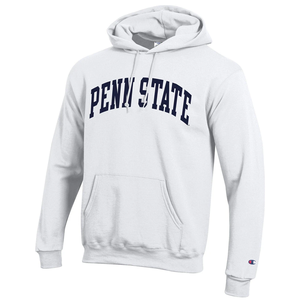 Sweat à capuche en polaire Basic Arch blanc Champion Penn State Nittany Lions pour homme