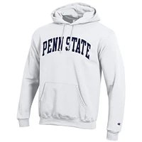 Sweat à capuche en polaire Basic Arch blanc Champion Penn State Nittany Lions pour homme